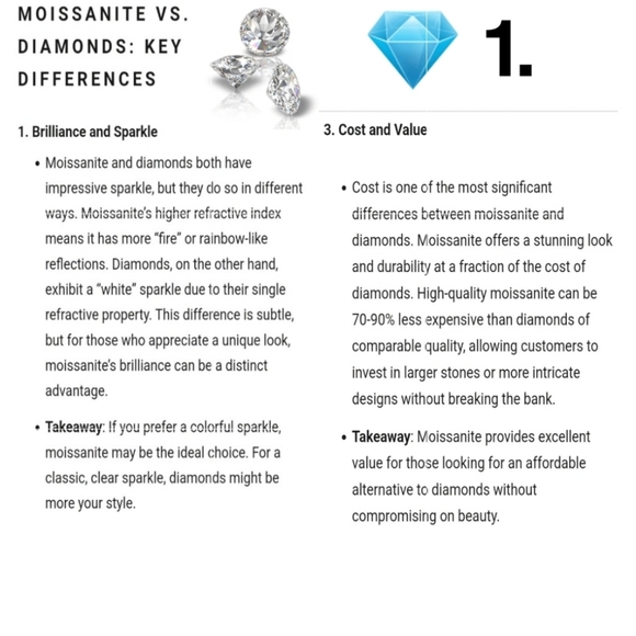 1ct GENUINE CERTIFIED MOISSONITE DIAMOND💎 EARRINGS 18kg/ 925 sterling silver 👀 - Picture 14 of 16